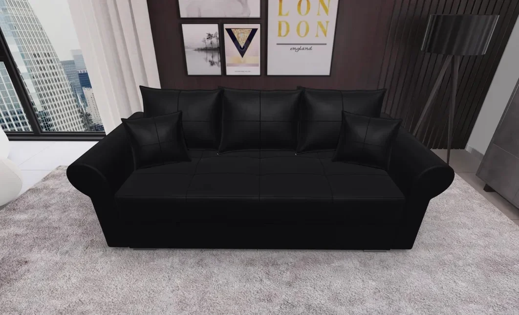 Canapea Extensibilă Elsa Mini, Negru 1