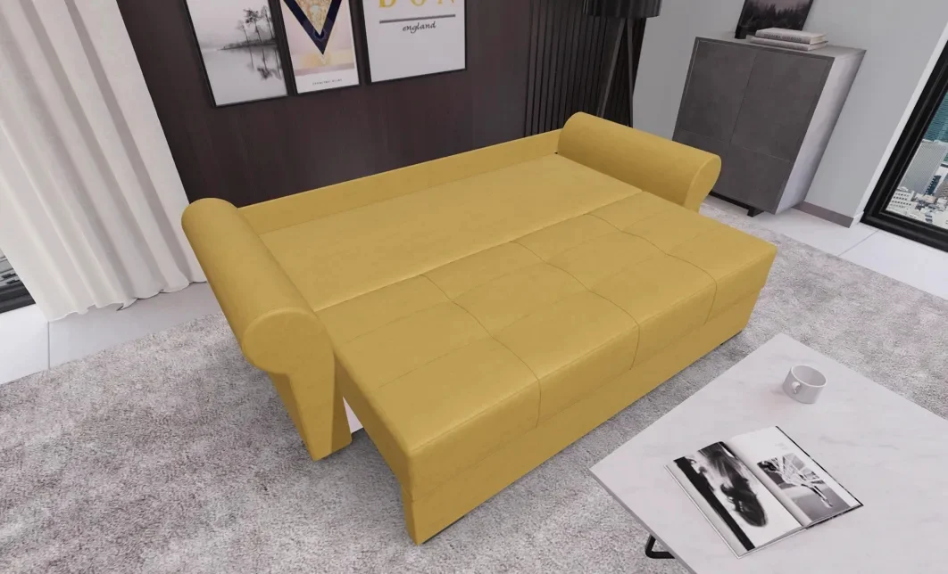 Canapea Extensibilă Elsa Mini, Mustar 3