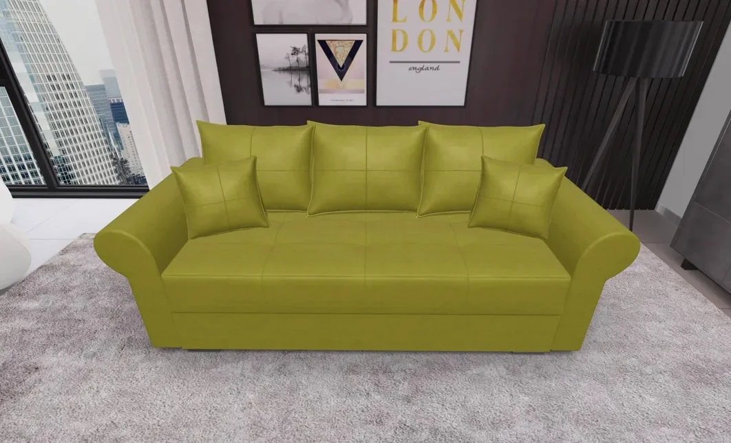 Canapea Extensibilă Elsa Mini, Verde masliniu 1