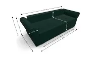 Canapea Extensibilă Elsa Mini, Verde 5