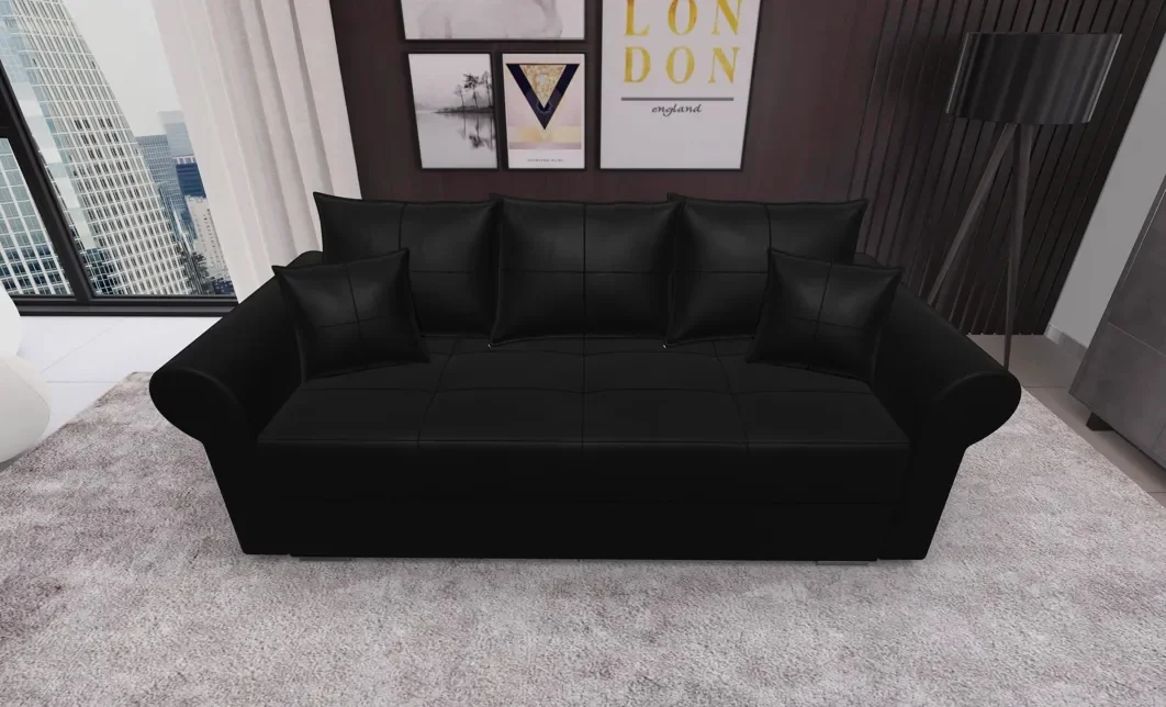 Canapea Extensibilă Elsa Mini, Negru 1