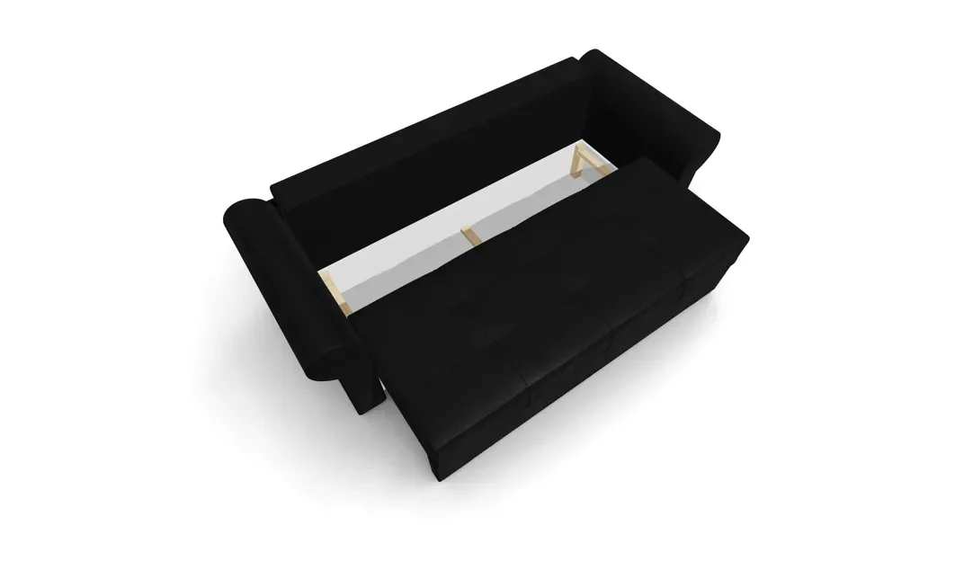 Canapea Extensibilă Elsa Mini, Negru 4