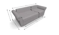 Canapea Extensibilă Elsa Mini, Bej 5