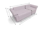Canapea Extensibilă Elsa Mini, Violet 5