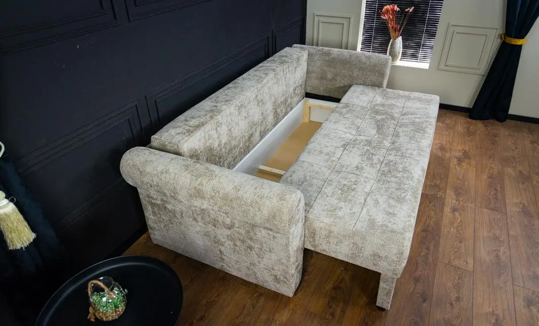 Canapea Extensibilă Elsa Bonell Max, Bej 5