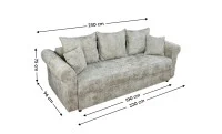 Canapea Extensibilă Elsa Memory Mini, Bej 1