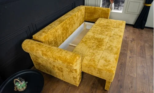 Canapea Extensibilă Elsa Memory Max, Mustar