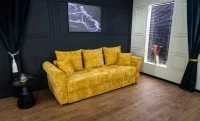 Canapea Extensibilă Elsa Memory Max, Mustar