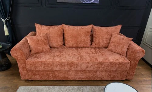Canapea Extensibilă Elsa Memory Max, Rosu caramiziu