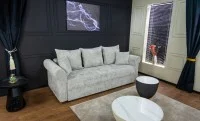 Canapea Extensibilă Elsa Bonell Max, Gri deschis