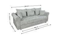 Canapea Extensibilă Elsa Memory Max, Gri deschis 1