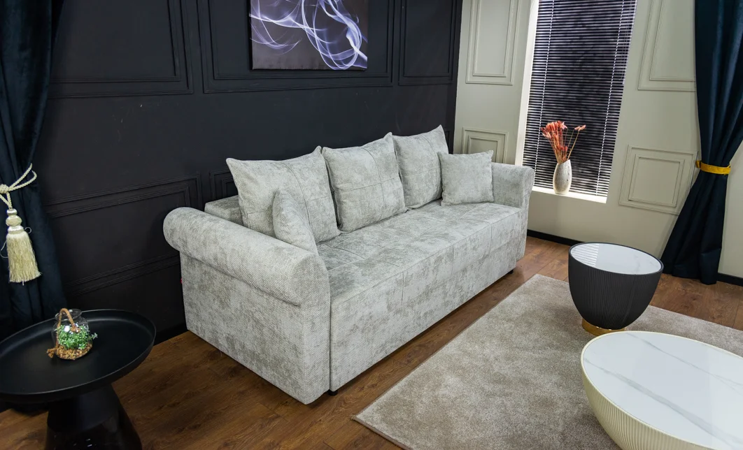 Canapea Extensibilă Elsa Bonell Max, Gri deschis 2
