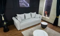Canapea Extensibilă Elsa Bonell Max, Gri deschis
