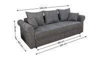 Canapea Extensibilă Elsa Memory Max, Gri inchis 1