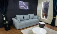 Canapea Extensibilă Elsa Memory Max, Gri albastrui