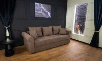 Canapea Extensibilă Elsa Bonell Mini, Maro 4