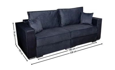 Canapea Extensibilă Inna Memory Mini, Albastru inchis