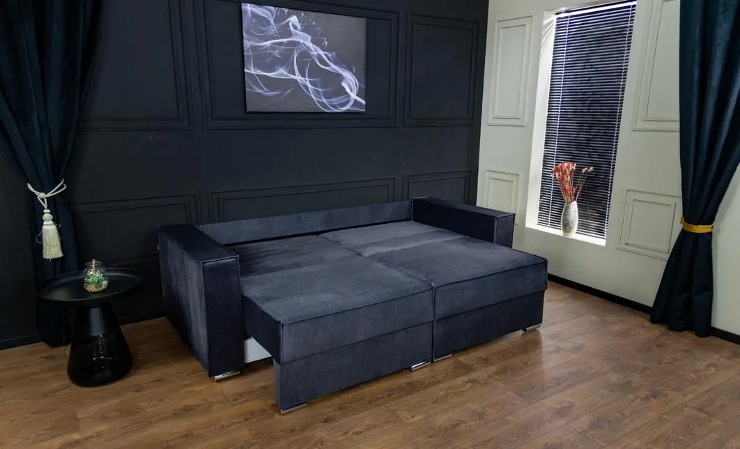 Canapea Extensibilă Inna Bonell Mini, Albastru inchis 6