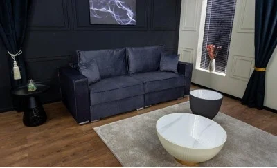 Canapea Extensibilă Inna Memory Mini, Albastru inchis