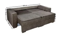 Canapea Extensibilă Inna Memory Mini, Maro inchis 4