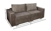 Canapea Extensibilă Inna Memory Mini, Maro inchis 1