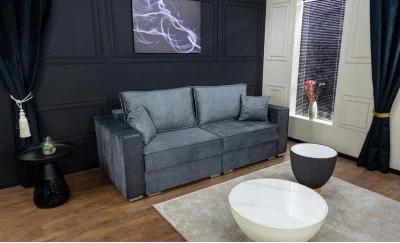 Canapea Extensibilă Inna Bonell Mini, Gri inchis