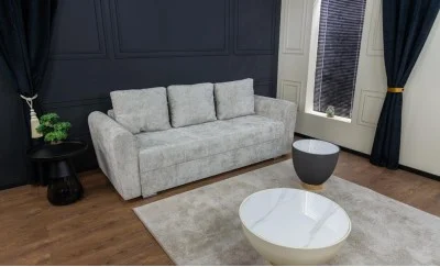 Canapea Extensibilă Lacrima Bonell Mini, Gri deschis