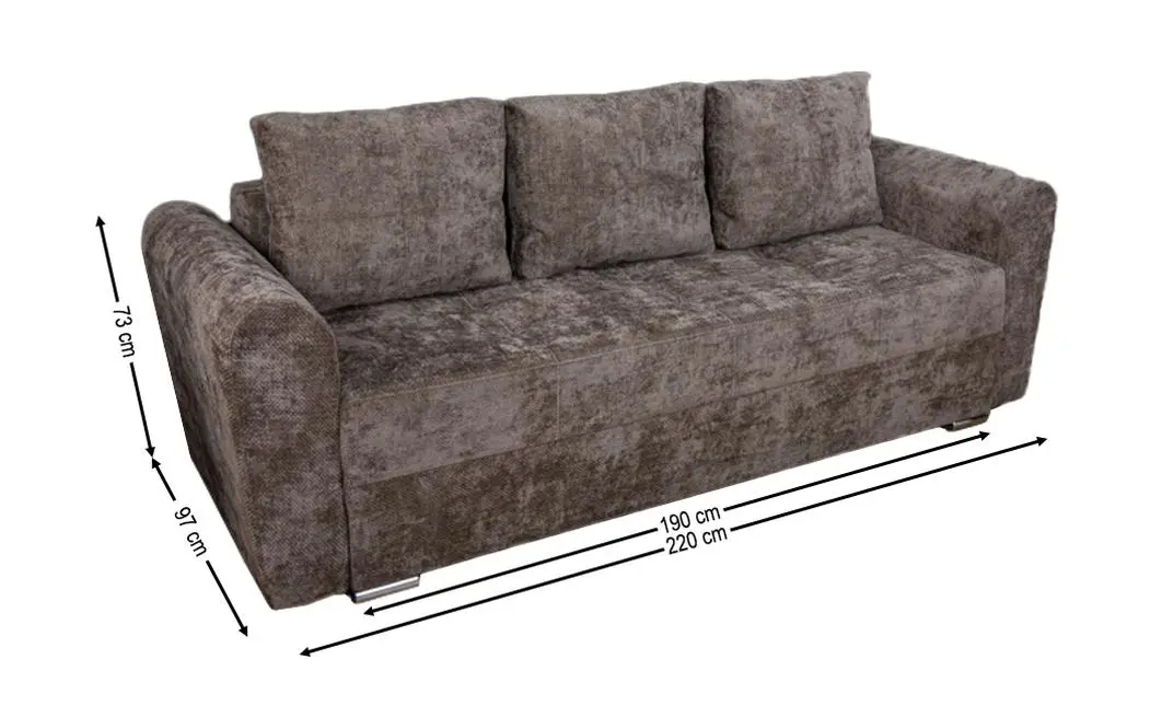 Canapea Extensibilă Lacrima Memory Mini, Maro 1