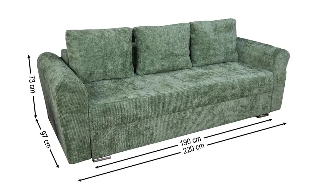 Canapea Extensibilă Lacrima Memory Mini, Verde 1