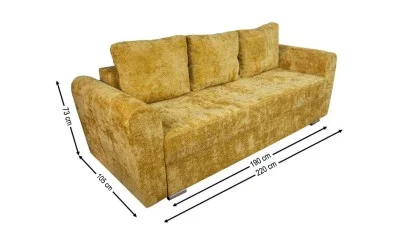 Canapea Extensibilă Lacrima Bonell Max, Muștar