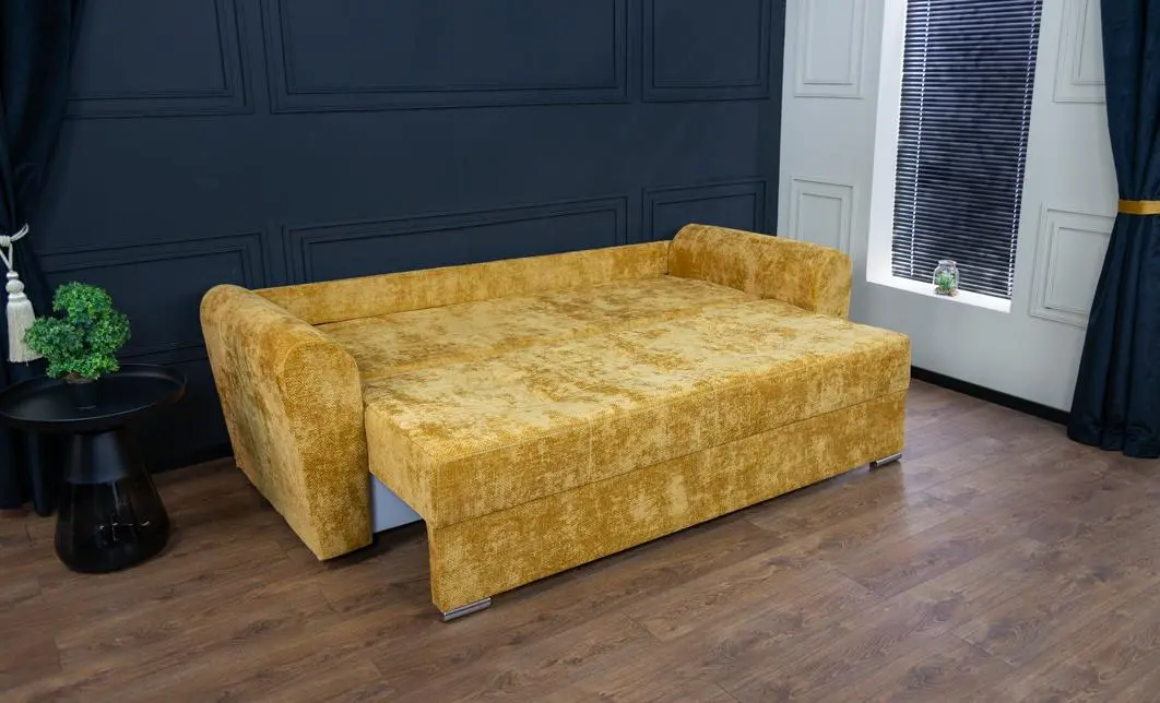 Canapea Extensibilă Lacrima Memory Mini, Muștar 5