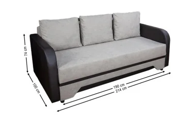 Canapea Extensibilă Corina Memory Mini, Bej inchis - Memory 06