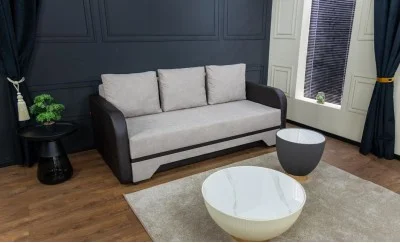 Canapea Extensibilă Corina Memory Mini, Bej inchis - Memory 06