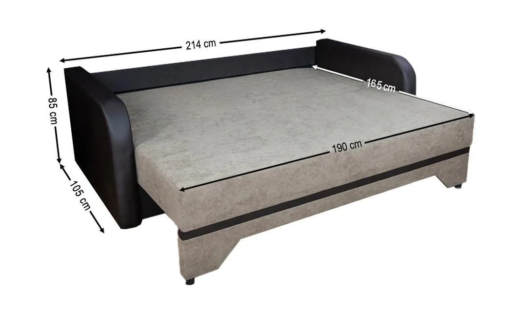 Canapea Extensibilă Corina Memory Max, Maro deschis 4