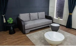 Canapea Extensibilă Corina Memory Mini, Gri inchis