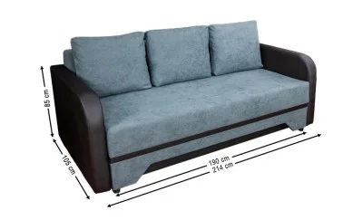 Canapea Extensibilă Corina Memory Max, Gri antracit - Memory 56