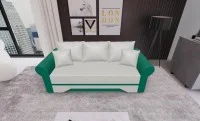 Canapea Extensibilă Mona Bonell Mini, Bej deschis/Verde