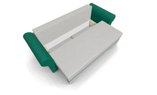Canapea Extensibilă Mona Bonell Mini, Bej deschis/Verde