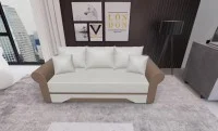 Canapea Extensibilă Mona Bonell Mini, Bej deschis/Maro
