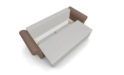 Canapea Extensibilă Mona Bonell Mini, Bej deschis/Maro