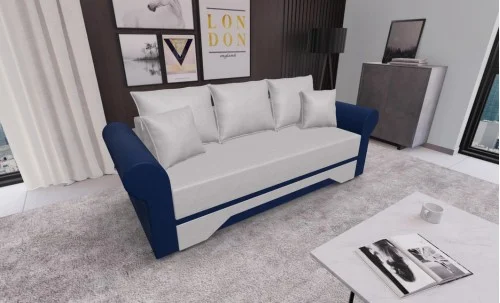 Canapea Extensibilă Mona Bonell Mini, Crem/Albastru