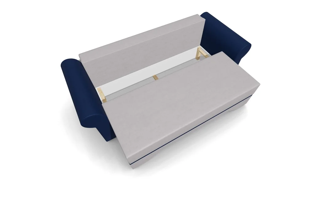Canapea Extensibilă Mona Bonell Mini, Crem/Albastru 4