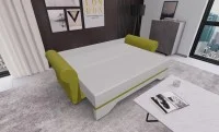 Canapea Extensibilă Mona Bonell Mini, Crem/Verde masliniu 3