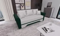 Canapea Extensibilă Mona Bonell Mini, Crem/Verde 2