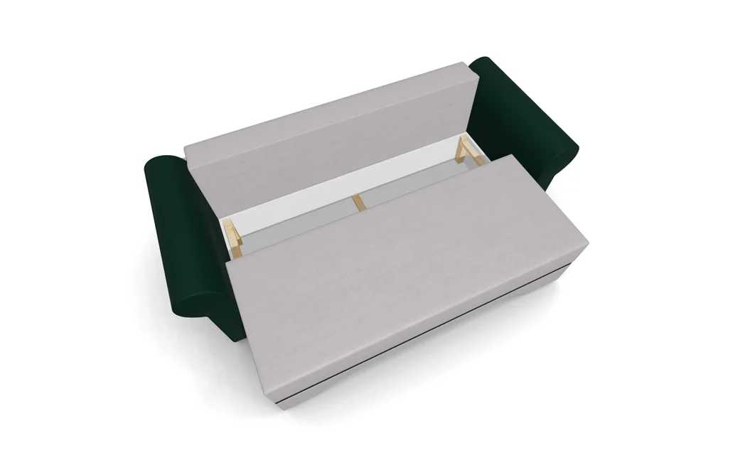 Canapea Extensibilă Mona Bonell Mini, Crem/Verde 4