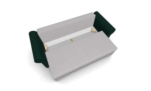 Canapea Extensibilă Mona Bonell Mini, Crem/Verde