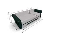 Canapea Extensibilă Mona Bonell Mini, Crem/Verde 5