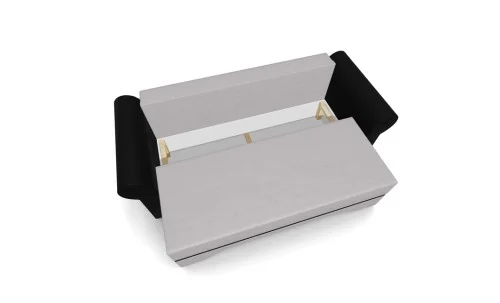 Canapea Extensibilă Mona Bonell Mini, Crem/Negru