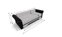 Canapea Extensibilă Mona Bonell Mini, Crem/Negru 5