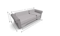Canapea Extensibilă Mona Bonell Mini, Crem/Bej 5